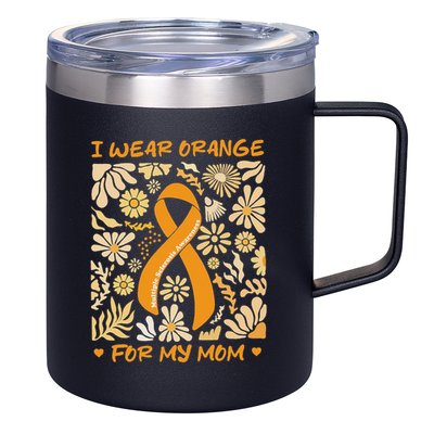 Multiple Sclerosis Awareness I Wear Orange 12oz Stainless Steel Coffee Mug