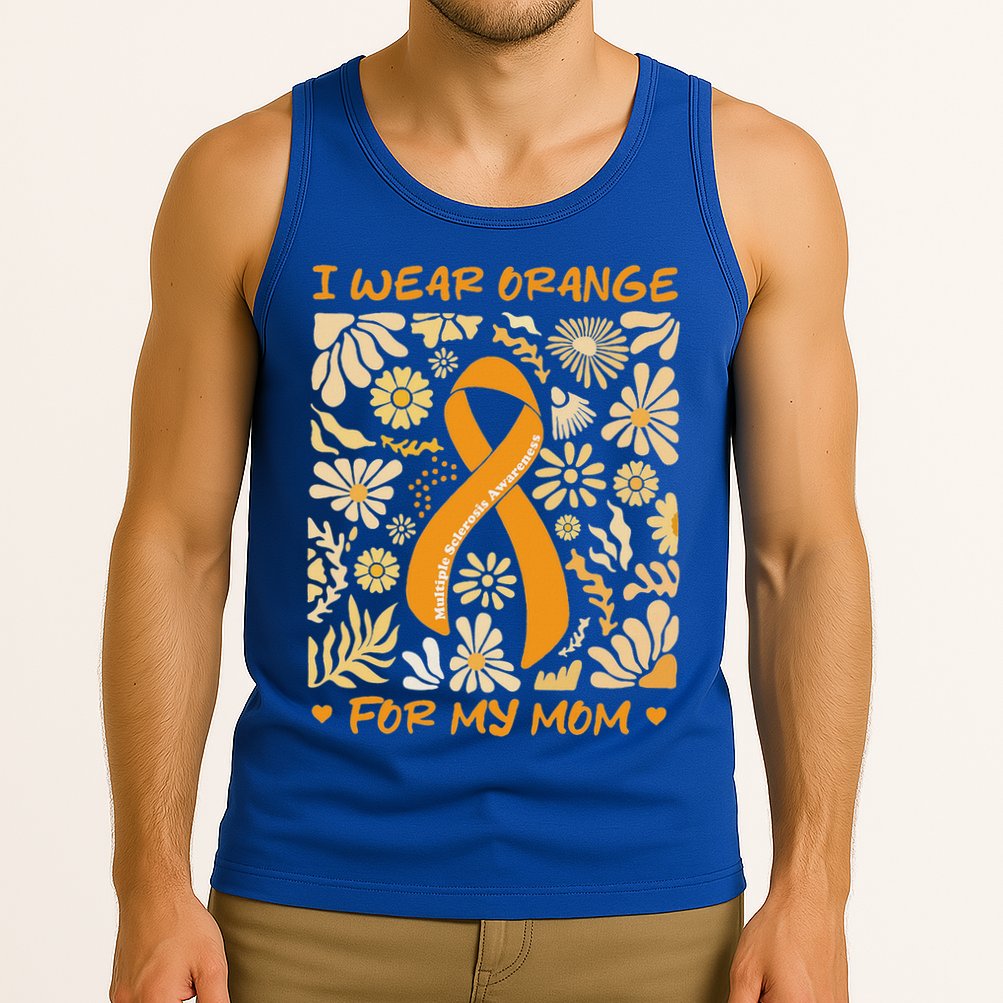 Multiple Sclerosis Awareness I Wear Orange Tank Top