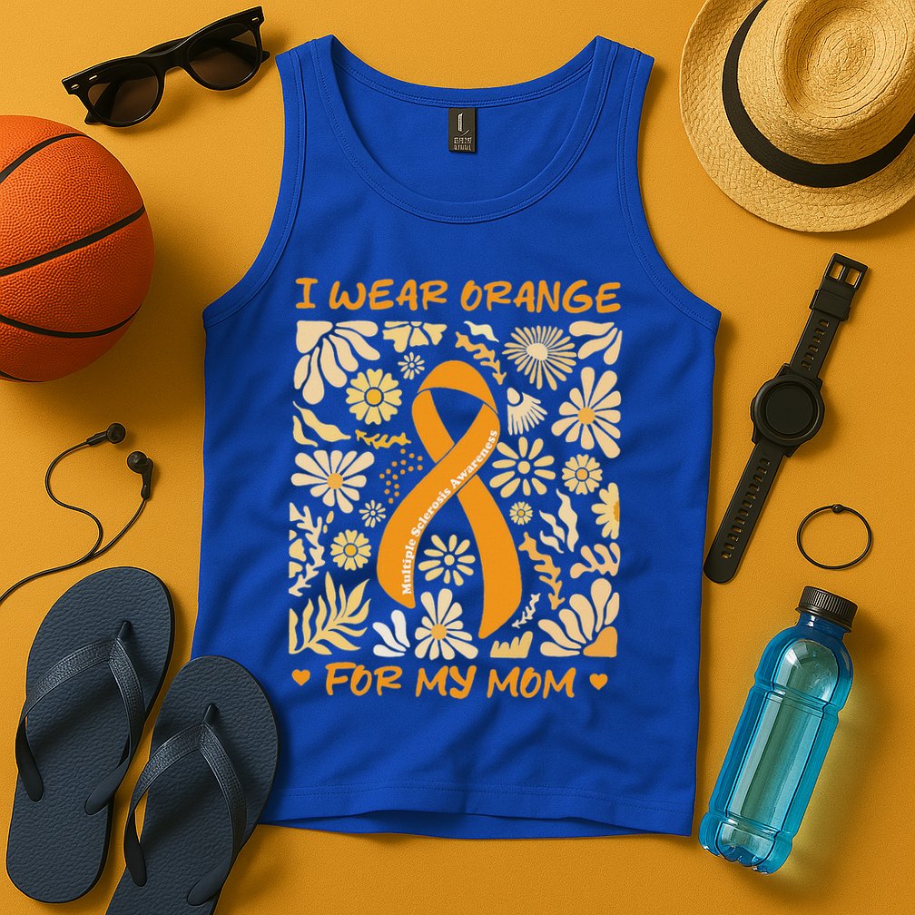 Multiple Sclerosis Awareness I Wear Orange Tank Top