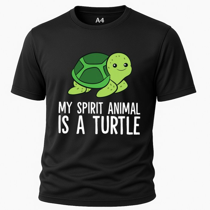 My Spirit Animal Is A Turtle Love Turtles Cooling Performance Crew T-Shirt