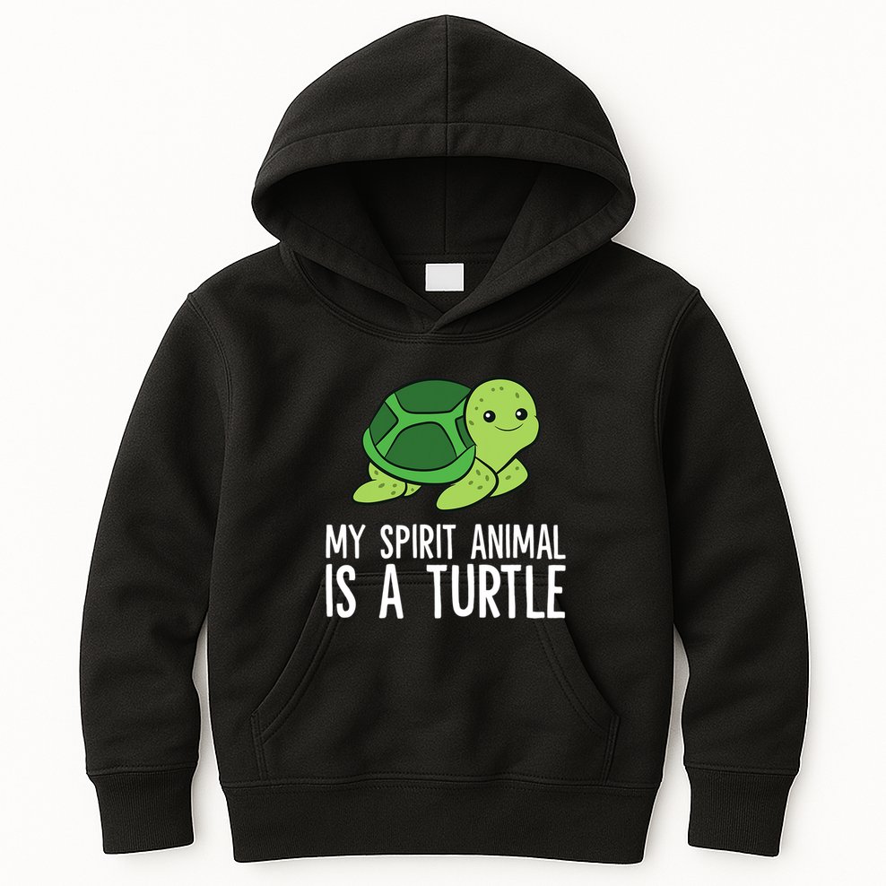 My Spirit Animal Is A Turtle Love Turtles Kids Hoodie