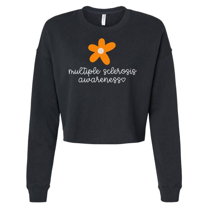 Multiple Sclerosis Awareness Cropped Pullover Crew