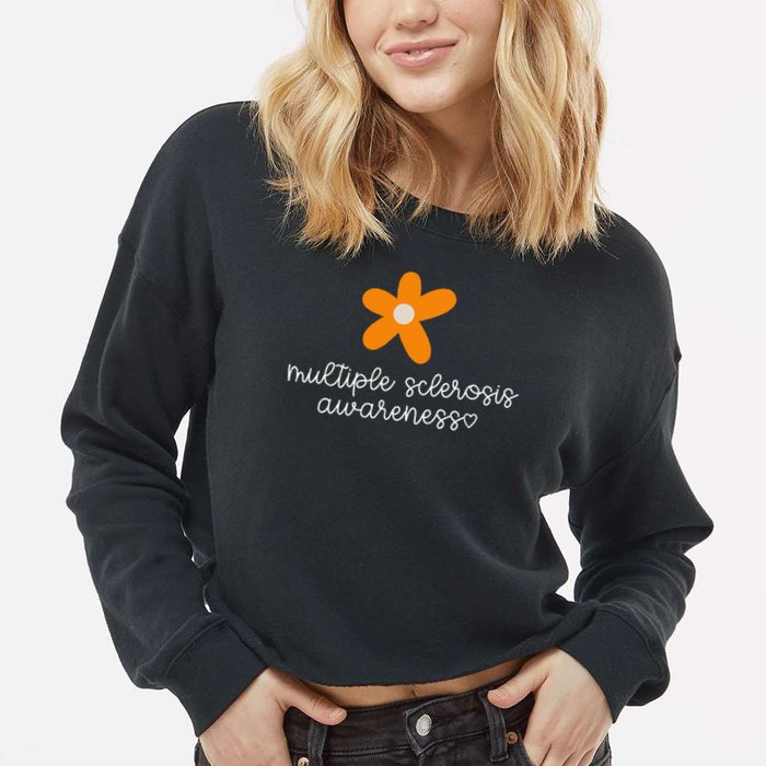 Multiple Sclerosis Awareness Cropped Pullover Crew