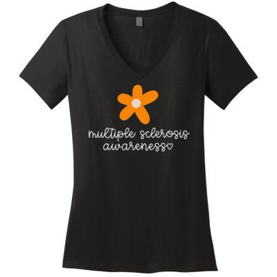 Multiple Sclerosis Awareness Women's V-Neck T-Shirt