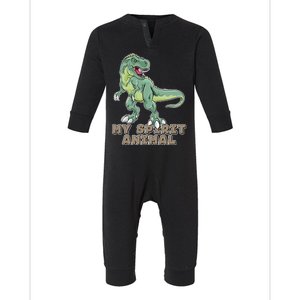 My Spirit Animal Is A T Rex Infant Fleece One Piece