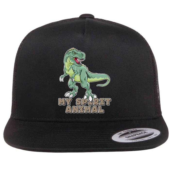 My Spirit Animal Is A T Rex Flatbill Hat