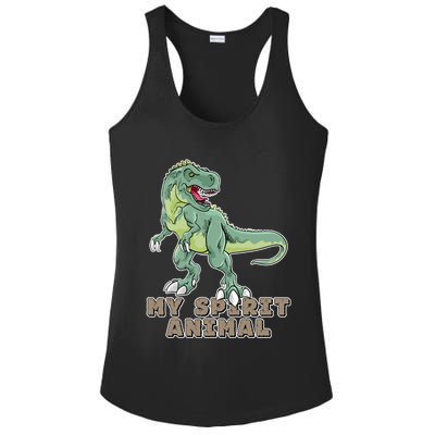My Spirit Animal Is A T Rex Ladies PosiCharge Competitor Racerback Tank