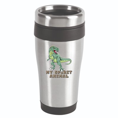 My Spirit Animal Is A T Rex 16oz Travel Tumbler