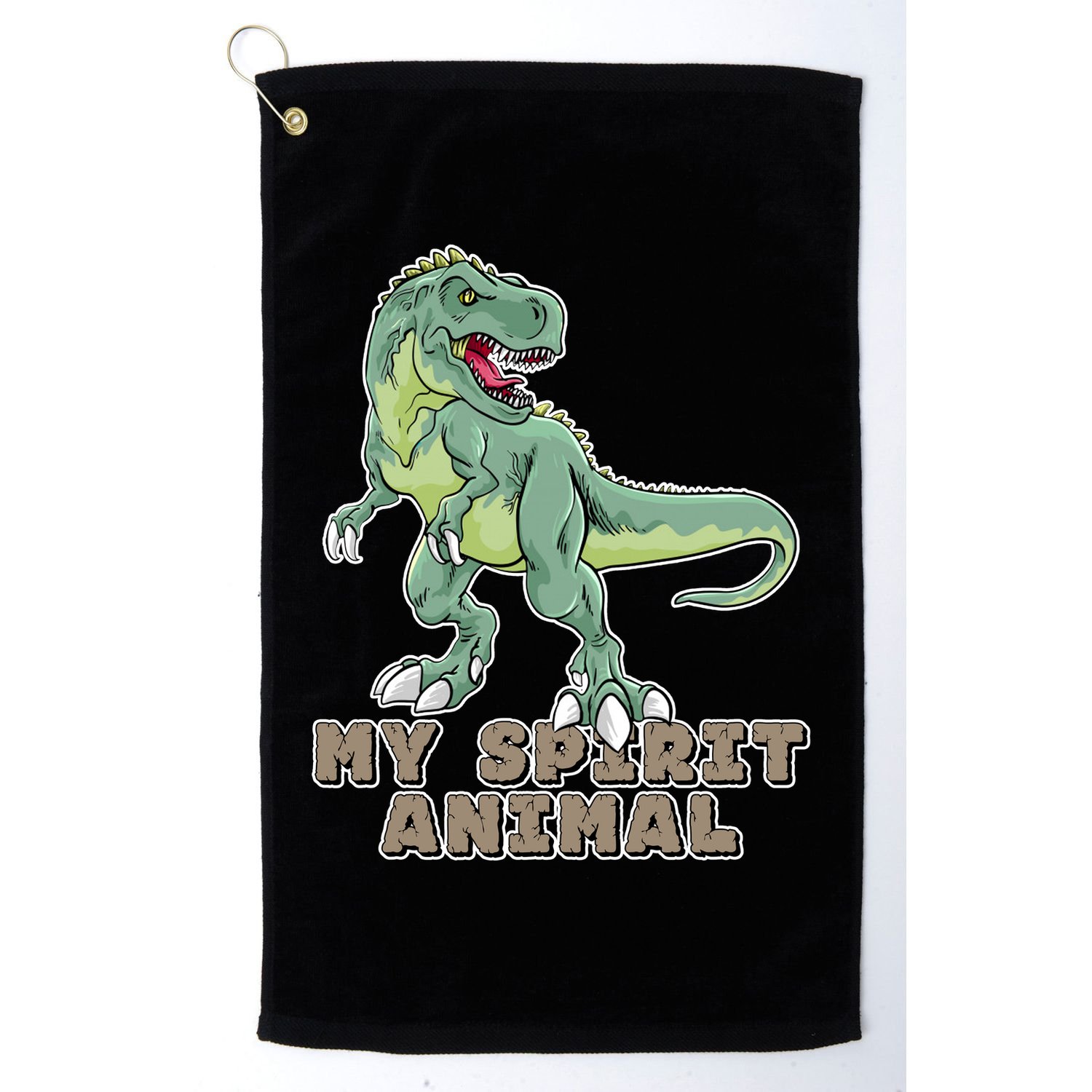My Spirit Animal Is A T Rex Golf Towel