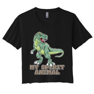 My Spirit Animal Is A T Rex Crop Top