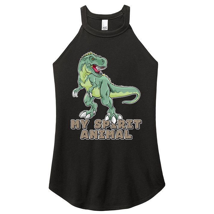 My Spirit Animal Is A T Rex Women's Perfect Tri Rocker Tank