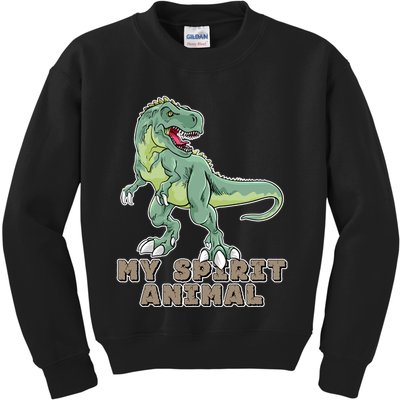 My Spirit Animal Is A T Rex Kids Sweatshirt