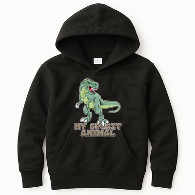 My Spirit Animal Is A T Rex Kids Hoodie
