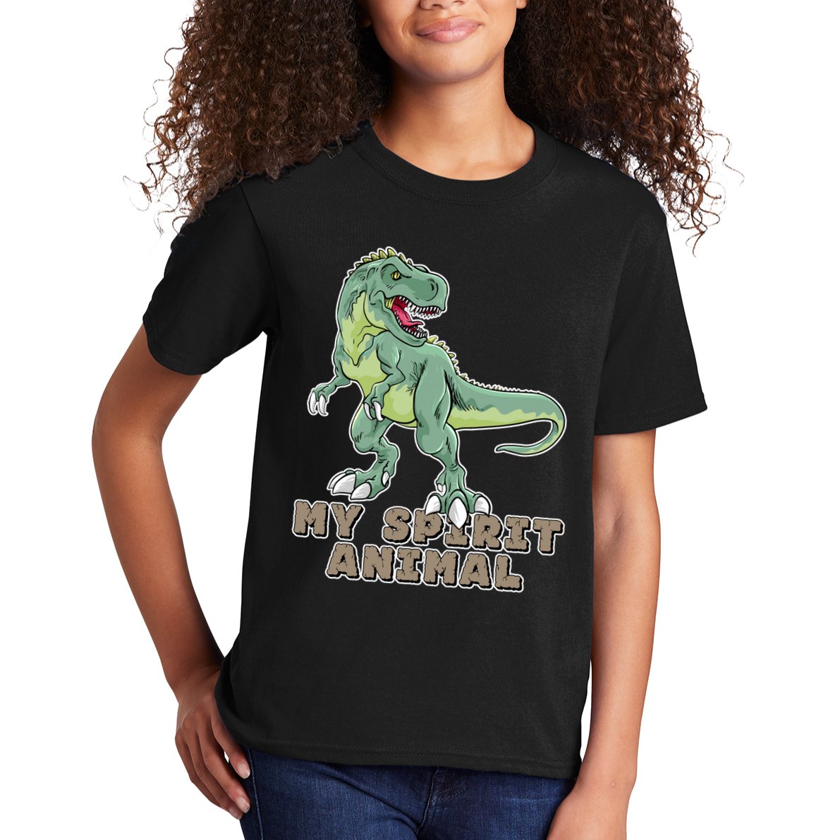 My Spirit Animal Is A T Rex Kids T-Shirt