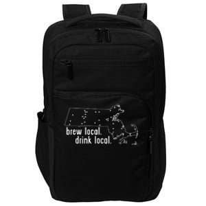 Massachusetts State Brewery Map Craft Beer Graphic Impact Tech Backpack