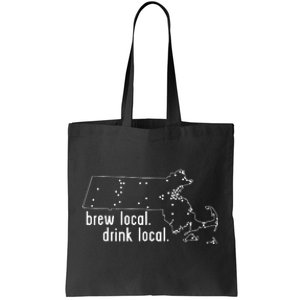 Massachusetts State Brewery Map Craft Beer Graphic Tote Bag