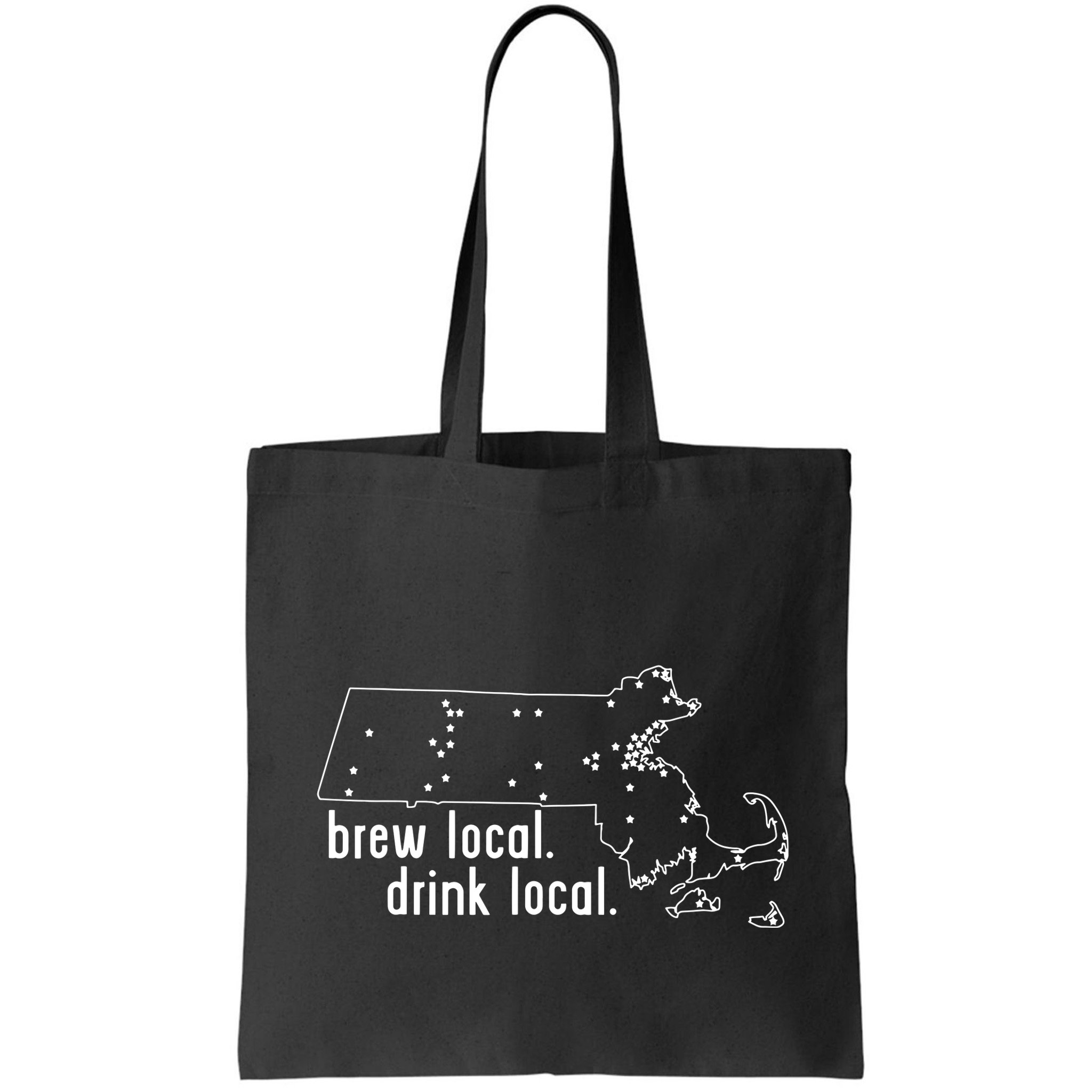 Massachusetts State Brewery Map Craft Beer Graphic Bag