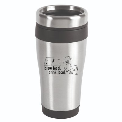Massachusetts State Brewery Map Craft Beer Graphic 16oz Travel Tumbler