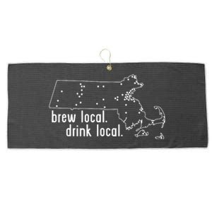 Massachusetts State Brewery Map Craft Beer Graphic Large Microfiber Waffle Golf Towel