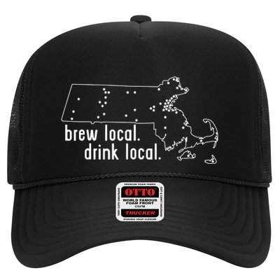 Massachusetts State Brewery Map Craft Beer Graphic Trucker Hat