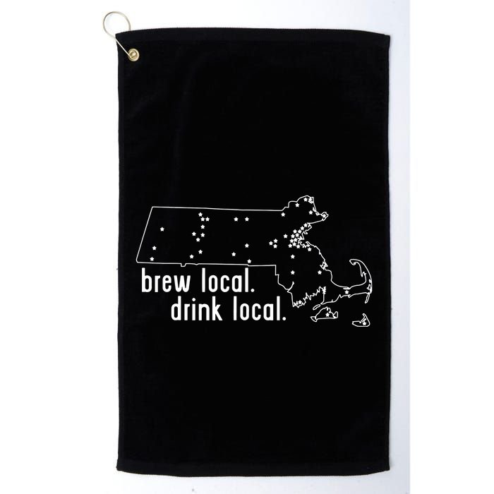 Massachusetts State Brewery Map Craft Beer Graphic Golf Towel