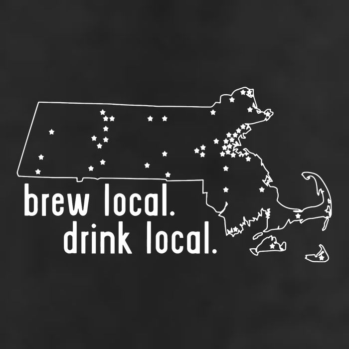 Massachusetts State Brewery Map Craft Beer Graphic Golf Towel