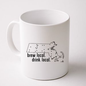 Massachusetts State Brewery Map Craft Beer Graphic Coffee Mug