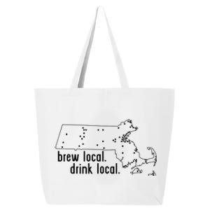 Massachusetts State Brewery Map Craft Beer Graphic 25L Jumbo Tote