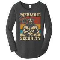 Mermaid Security Bday Costume Merman Birthday Party Outfit Women's Perfect Tri Tunic Long Sleeve Shirt