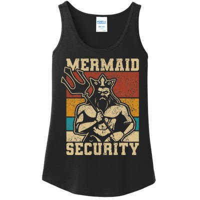 Mermaid Security Bday Costume Merman Birthday Party Outfit Ladies Essential Tank