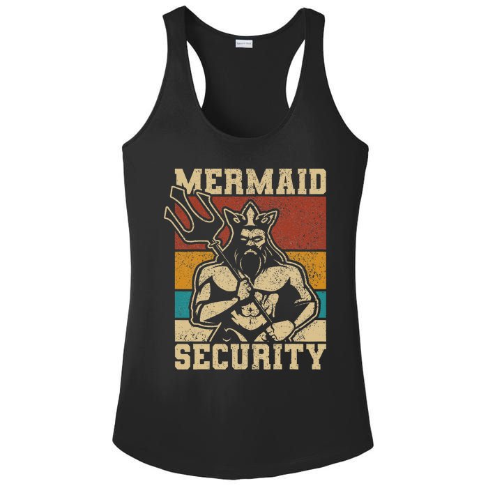 Mermaid Security Bday Costume Merman Birthday Party Outfit Ladies PosiCharge Competitor Racerback Tank