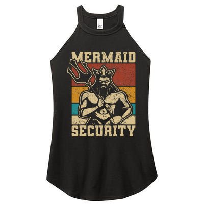 Mermaid Security Bday Costume Merman Birthday Party Outfit Women's Perfect Tri Rocker Tank