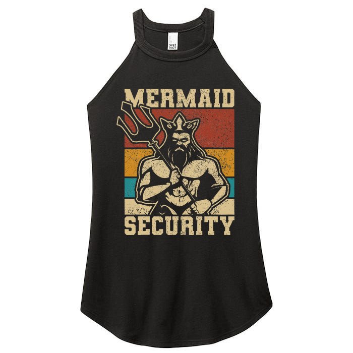 Mermaid Security Bday Costume Merman Birthday Party Outfit Women's Perfect Tri Rocker Tank