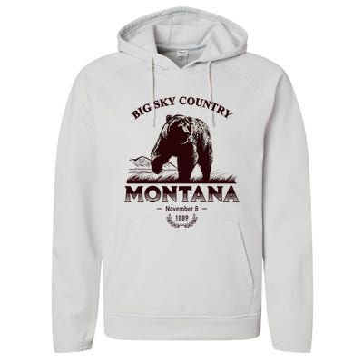 Montana State Big Sky Country Performance Fleece Hoodie