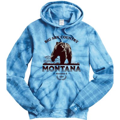 Montana State Big Sky Country Tie Dye Hoodie