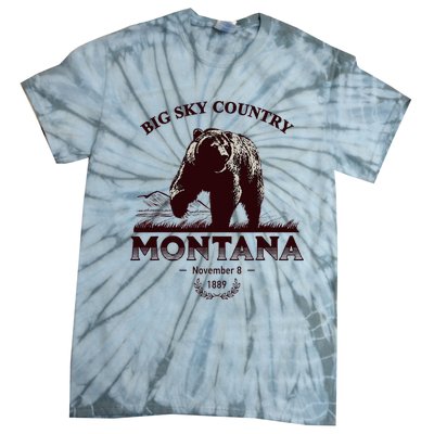 Montana State Big Sky Country Tie-Dye T-Shirt