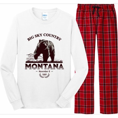 Montana State Big Sky Country Long Sleeve Pajama Set