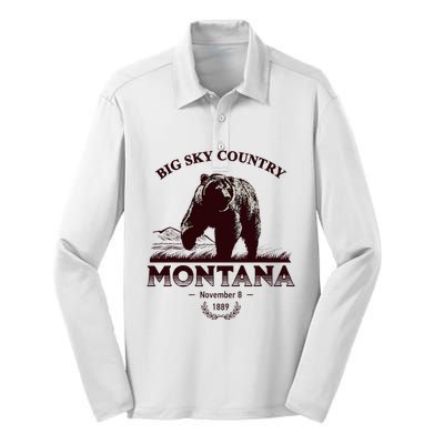 Montana State Big Sky Country Silk Touch Performance Long Sleeve Polo