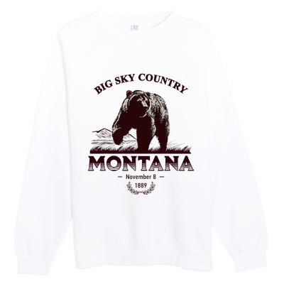 Montana State Big Sky Country Premium Crewneck Sweatshirt