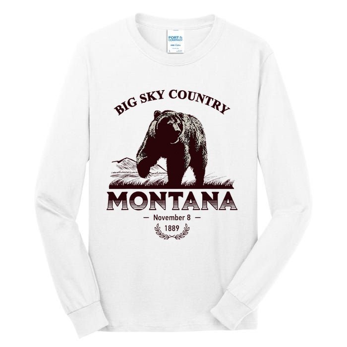 Montana State Big Sky Country Tall Long Sleeve T-Shirt