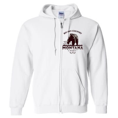 Montana State Big Sky Country Full Zip Hoodie