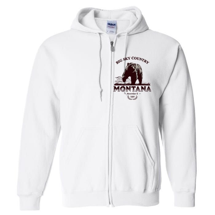 Montana State Big Sky Country Full Zip Hoodie