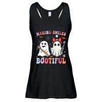 Making Smiles Bootiful Dentist Funny Halloween Ghost Dental Ladies Essential Flowy Tank