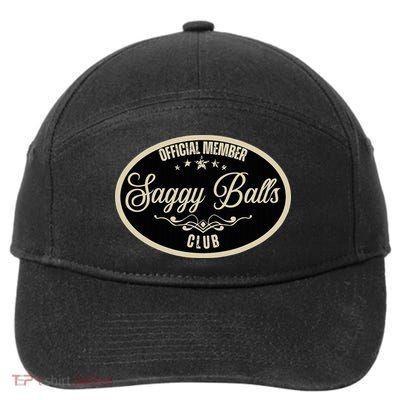 Member Saggy Balls Club Old People 7-Panel Snapback Hat