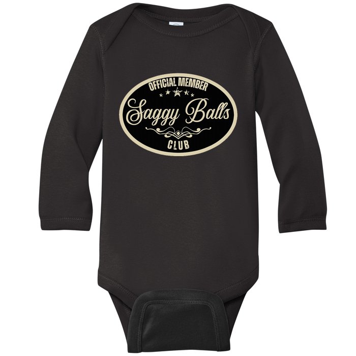 Member Saggy Balls Club Old People Baby Long Sleeve Bodysuit