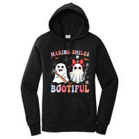 Making Smiles Bootiful Dentist Funny Halloween Ghost Dental Women's Pullover Hoodie