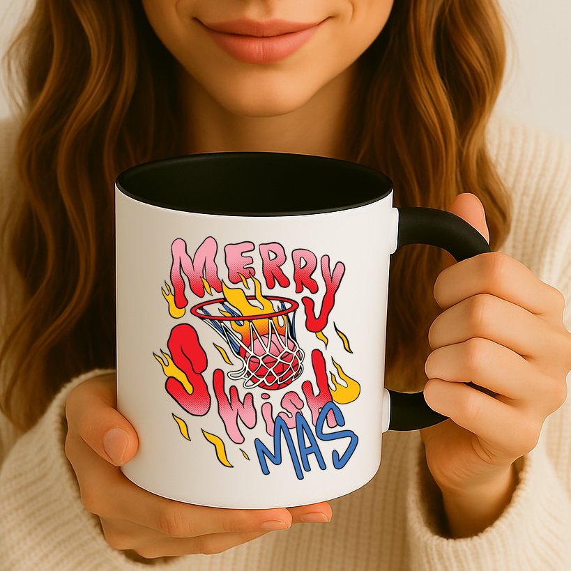 Merry Swishmas Basketball Mug