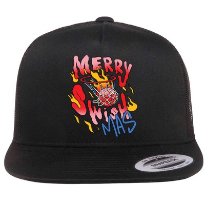 Merry Swishmas Basketball Flatbill Hat