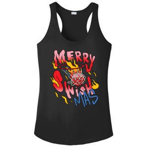 Merry Swishmas Basketball Ladies PosiCharge Competitor Racerback Tank