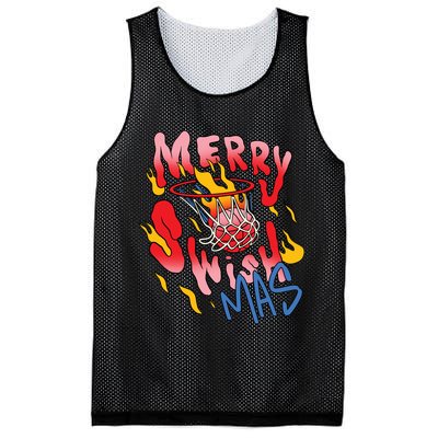 Merry Swishmas Basketball Mesh Reversible Basketball Jersey Tank